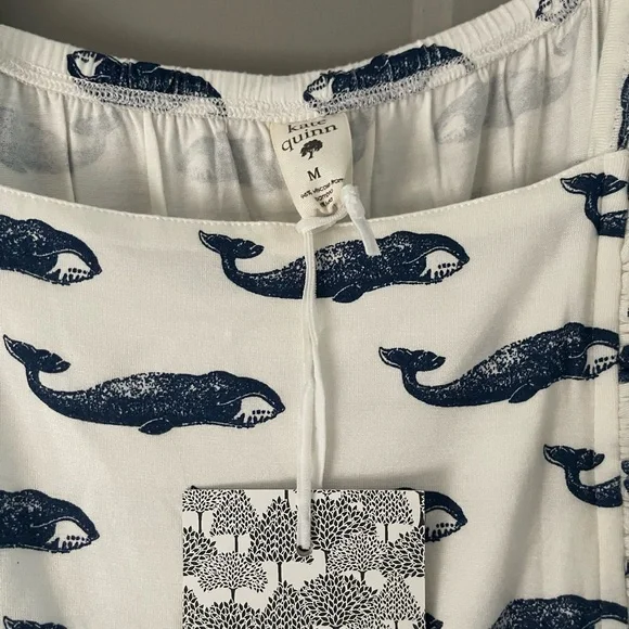 Kate Quinn Navy Whale Print Mommy and Me Dresses - Picture 3 of 4